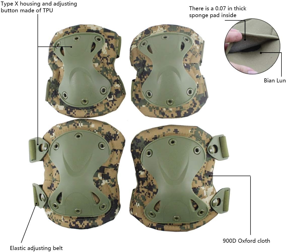 Zestaw taktycznych ochraniaczy – Mountain Biking Elbow Pads recenzja i cena